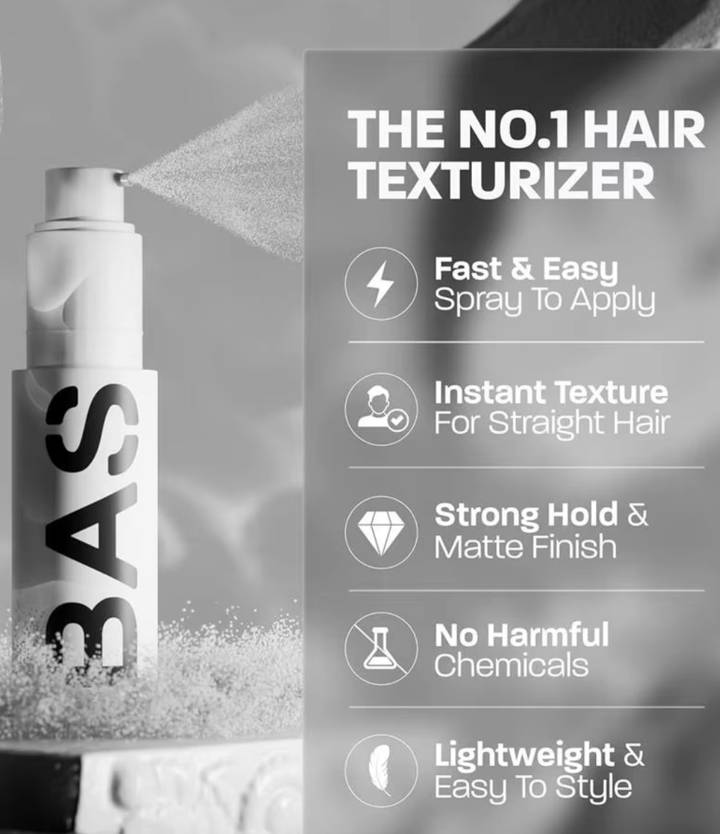 Long-Lasting Sea Salt Hair Spray – Instant Texture & Volume for Men & Women