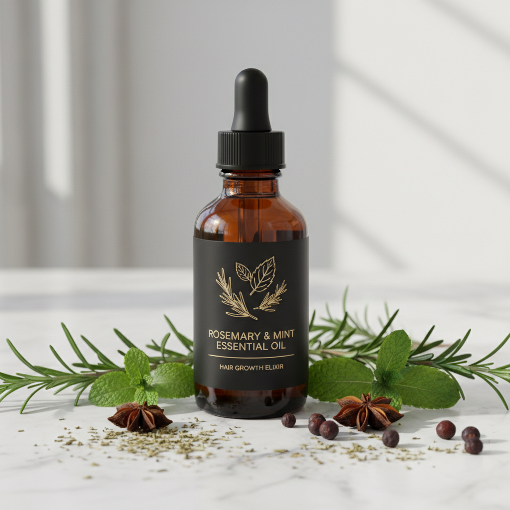 Orvix Hair Growth Essential Oil – Rosemary & Mint Strengthening Treatment for Dry & Damaged Hair